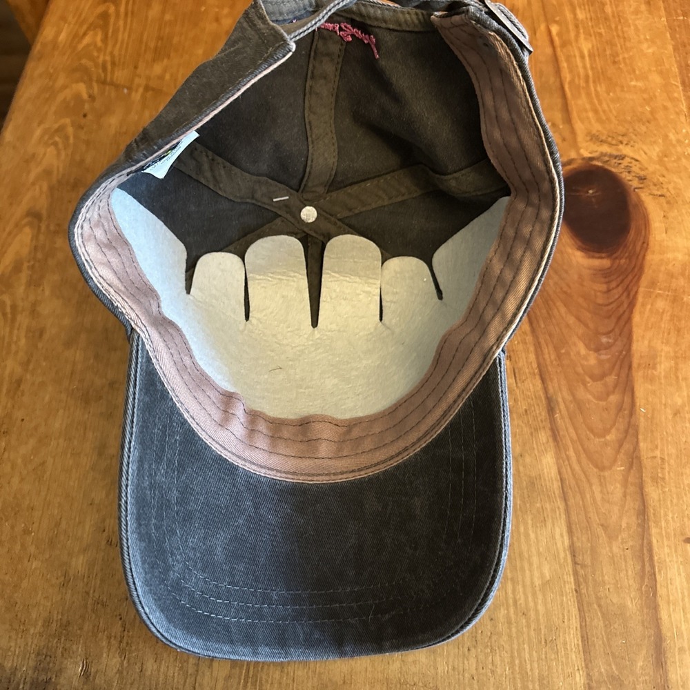 Maui and Sons Hat Shark Logo Aggro Acid Wash Grays Strapback Cap - Picture 2 of 4